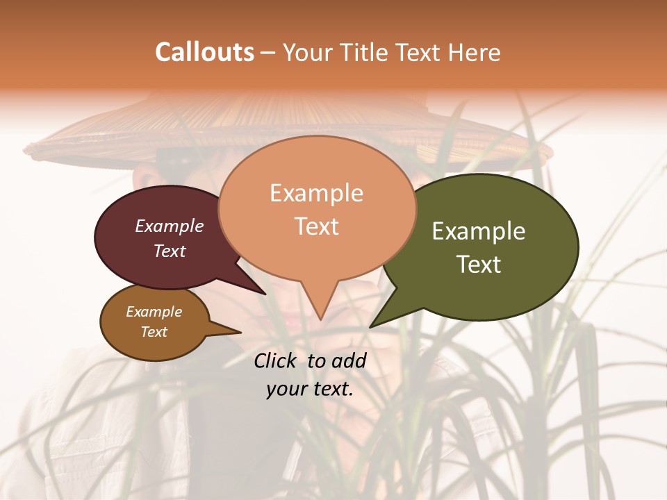 Magnifying Humor Tree PowerPoint Template