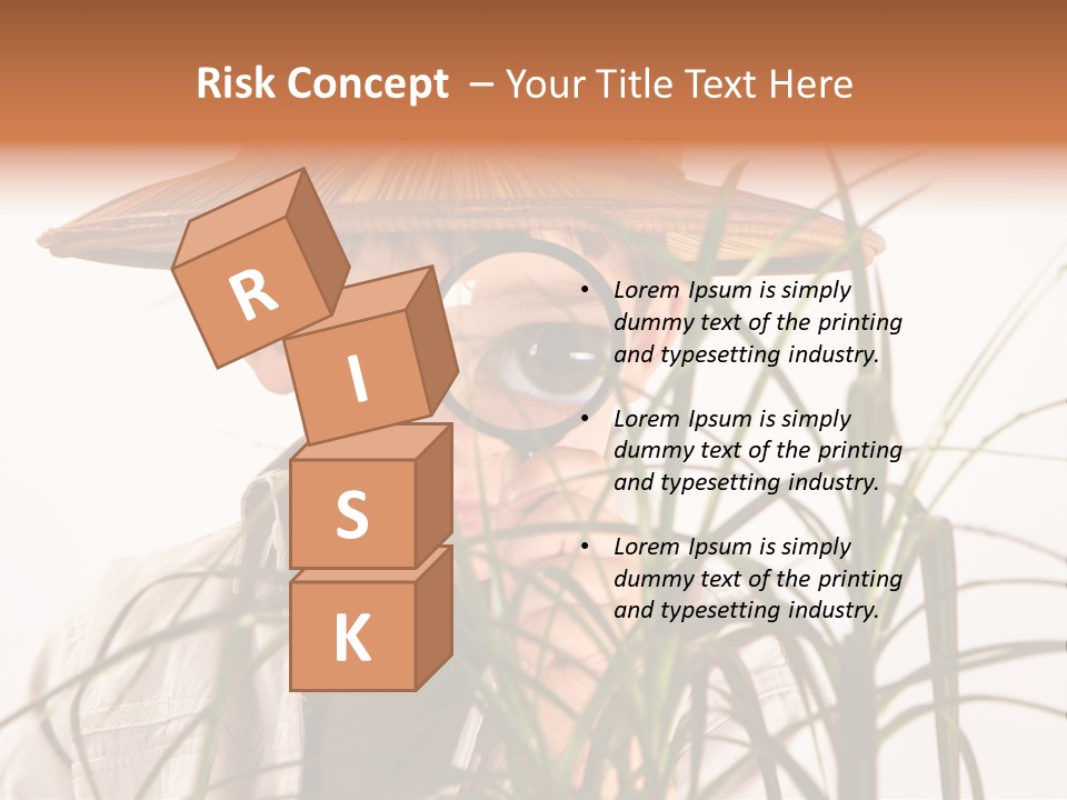 Magnifying Humor Tree PowerPoint Template