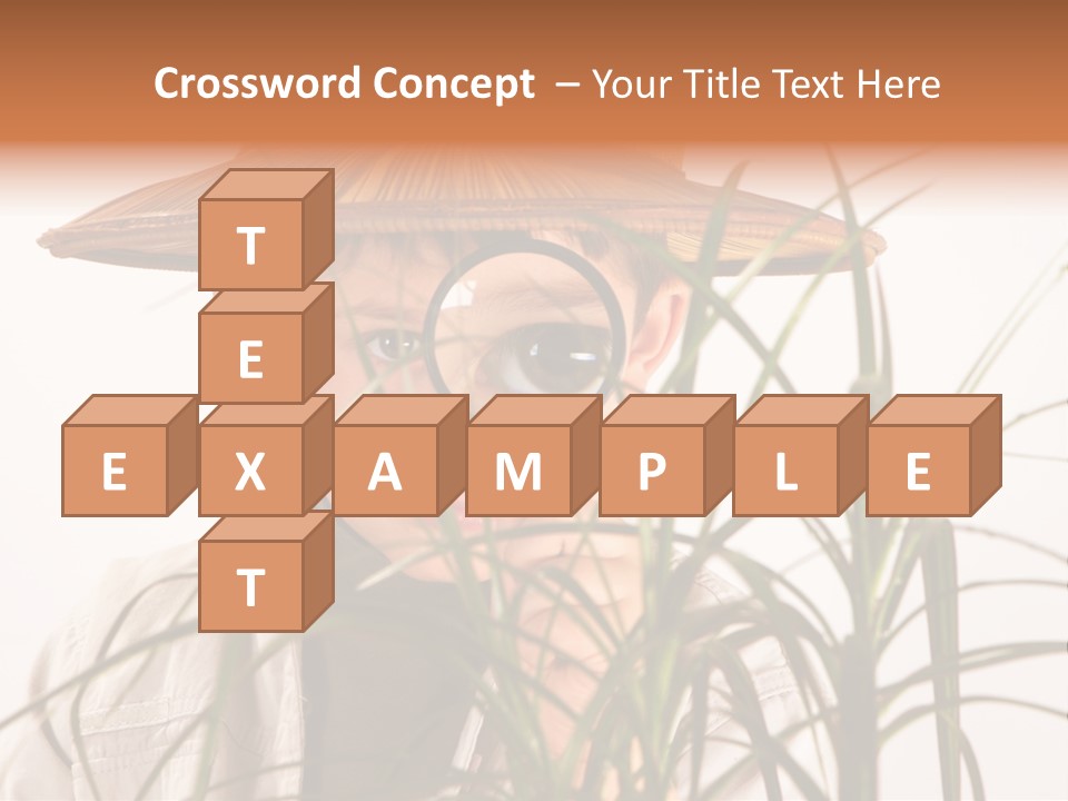 Magnifying Humor Tree PowerPoint Template