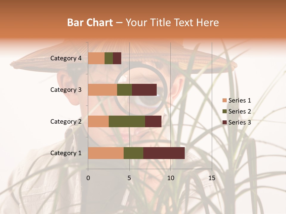 Magnifying Humor Tree PowerPoint Template