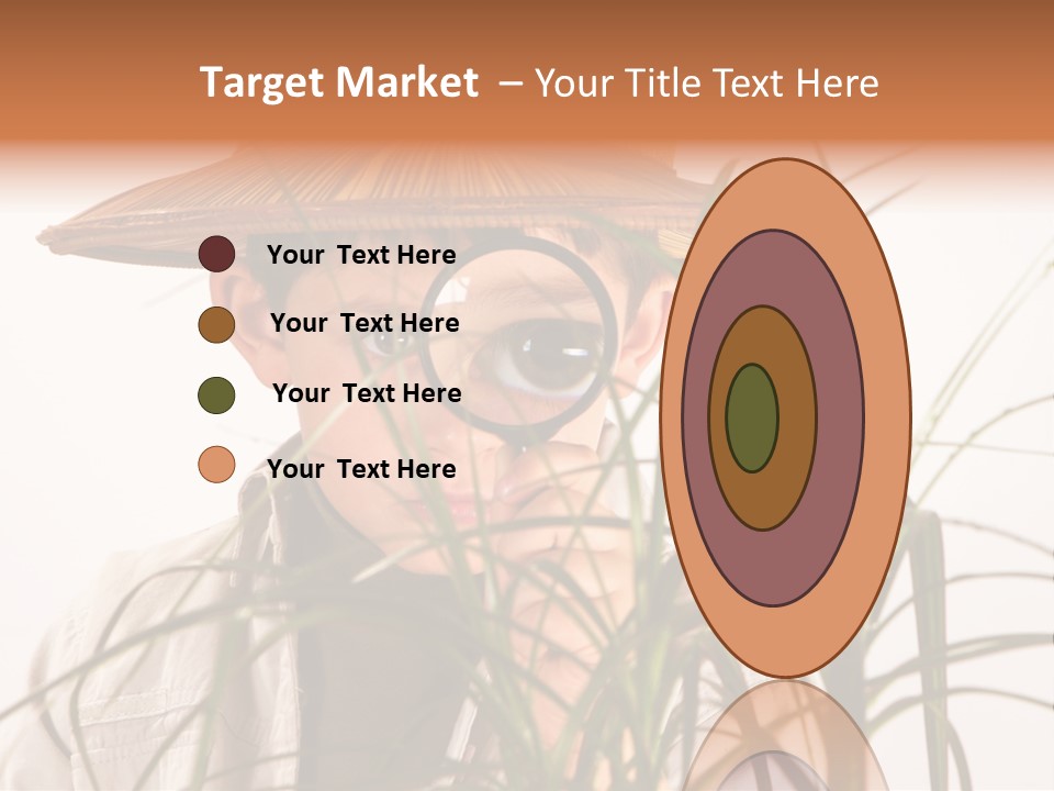 Magnifying Humor Tree PowerPoint Template