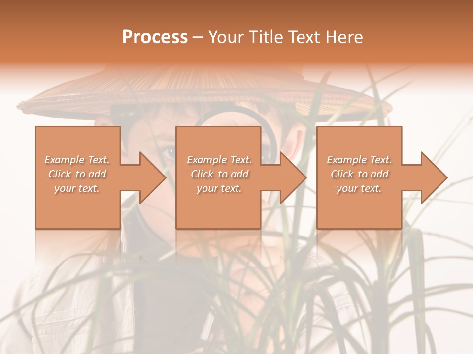 Magnifying Humor Tree PowerPoint Template