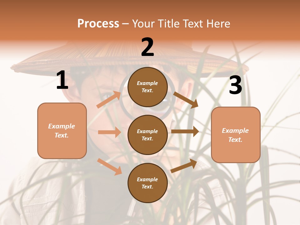 Magnifying Humor Tree PowerPoint Template