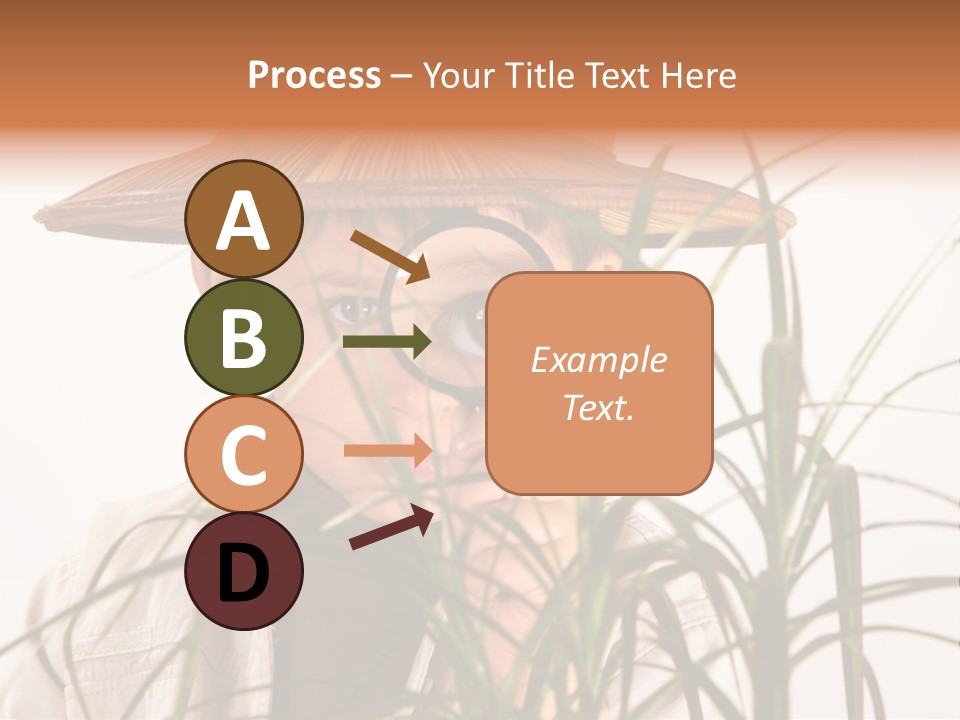 Magnifying Humor Tree PowerPoint Template