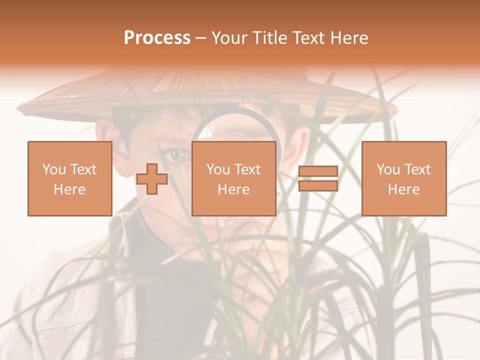 Magnifying Humor Tree PowerPoint Template