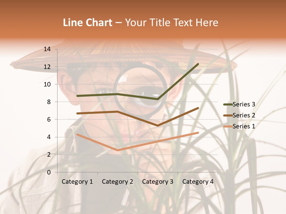 Magnifying Humor Tree PowerPoint Template