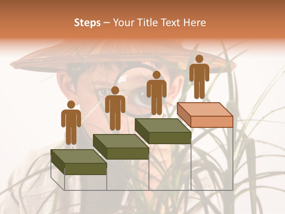 Magnifying Humor Tree PowerPoint Template