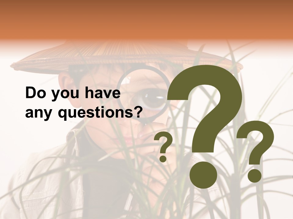 Magnifying Humor Tree PowerPoint Template