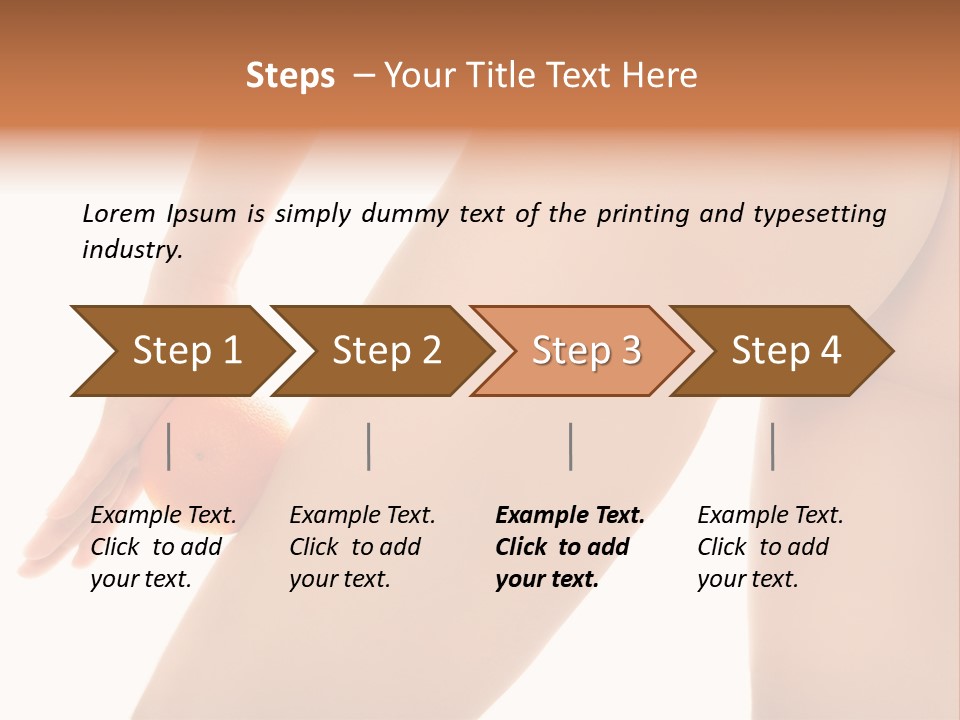 Body Tan Orange PowerPoint Template