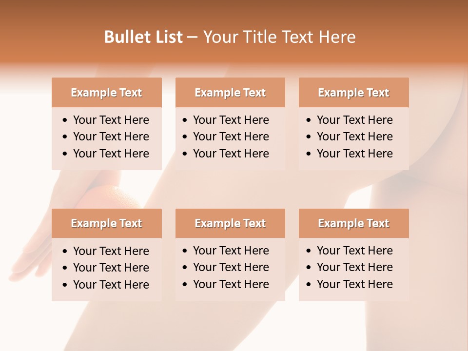 Body Tan Orange PowerPoint Template