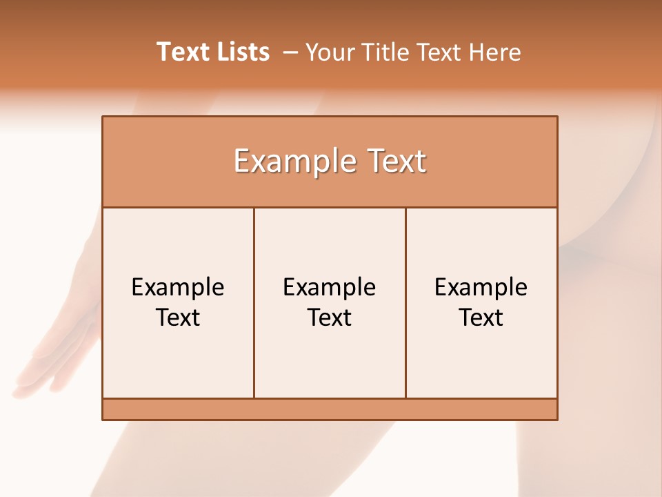 Body Tan Orange PowerPoint Template