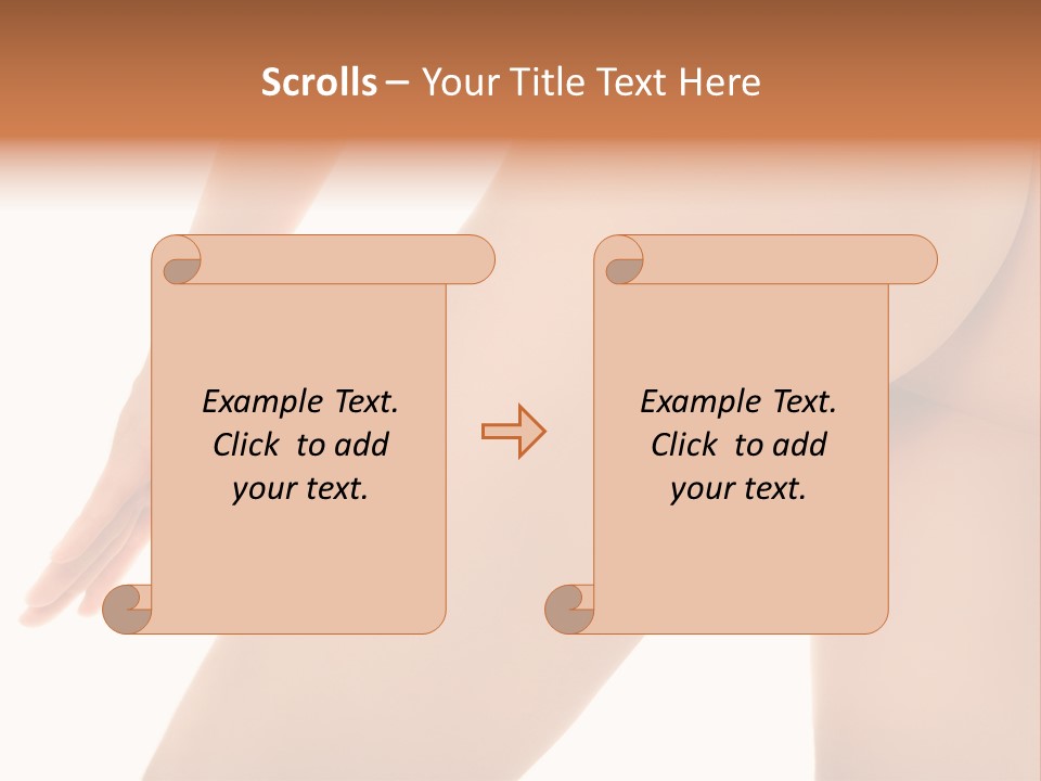 Body Tan Orange PowerPoint Template