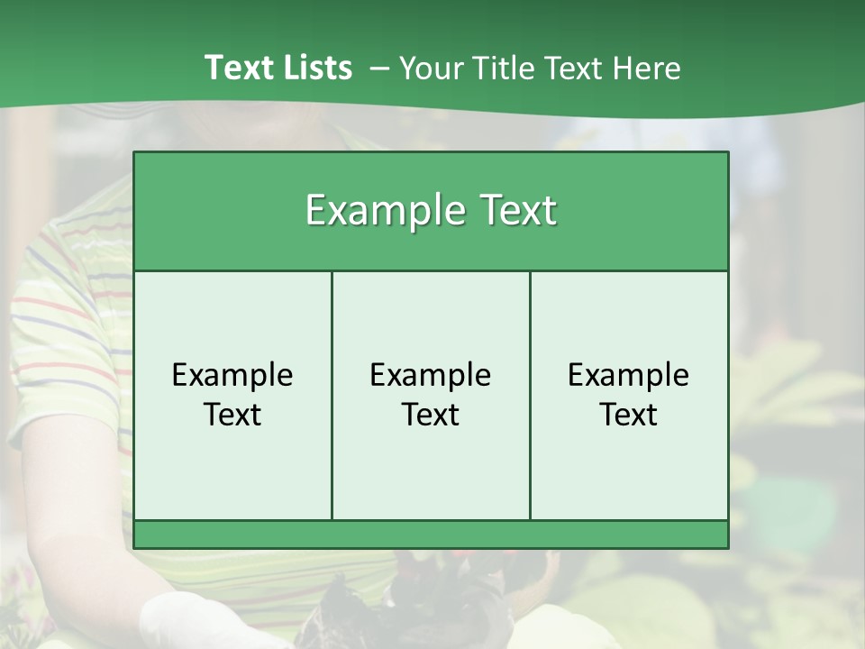 A Woman In A Hat Is Holding A Potted Plant PowerPoint Template
