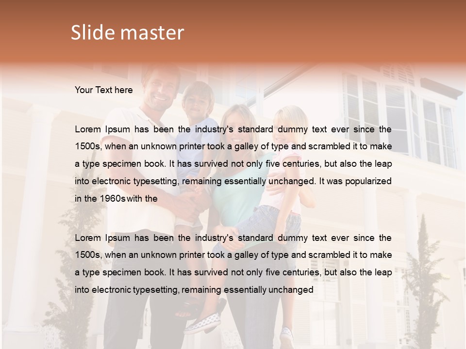 Outside Pride Architecture PowerPoint Template
