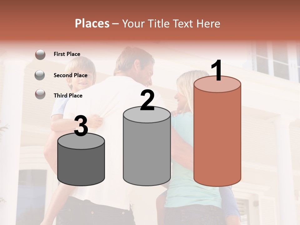 Smiling Happiness Real Estate PowerPoint Template