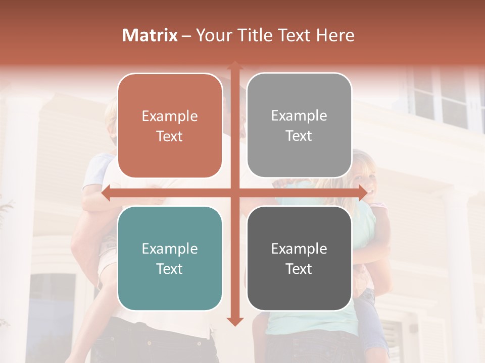 Smiling Happiness Real Estate PowerPoint Template