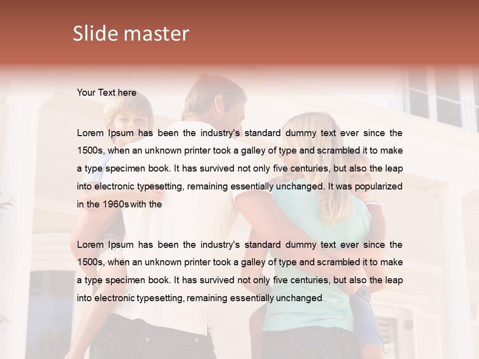 Smiling Happiness Real Estate PowerPoint Template