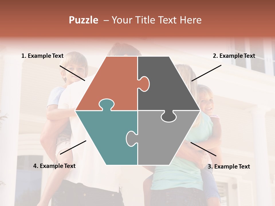 Smiling Happiness Real Estate PowerPoint Template