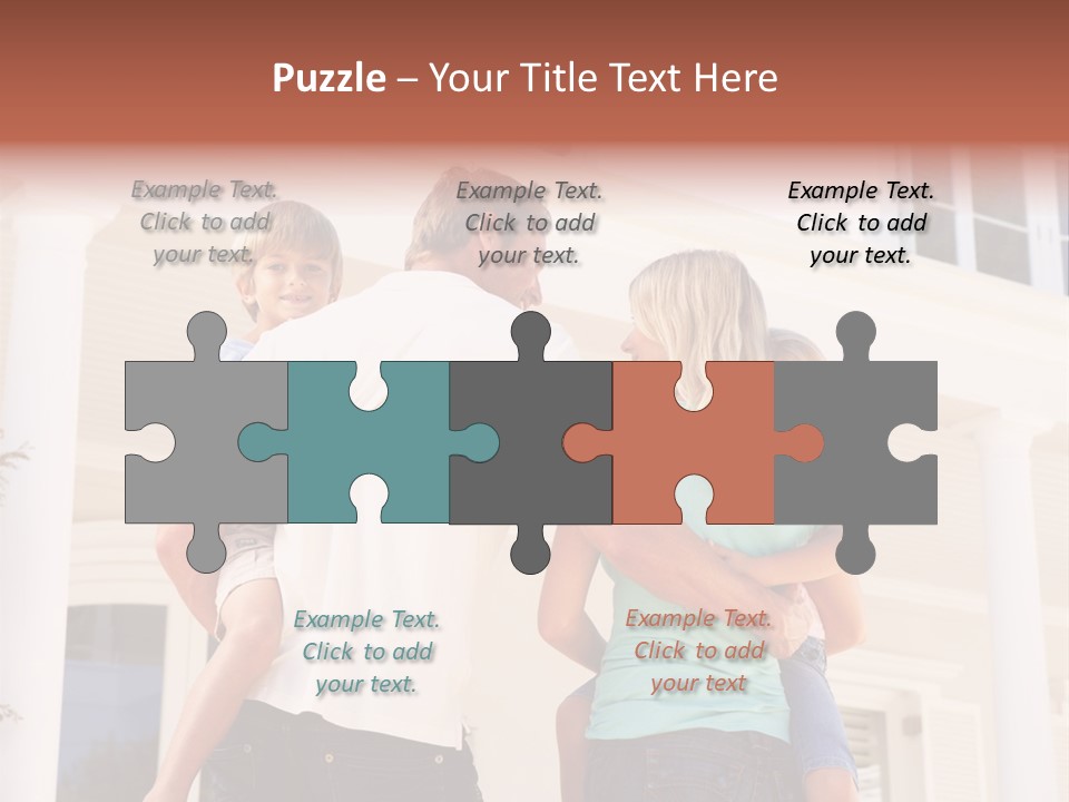 Smiling Happiness Real Estate PowerPoint Template