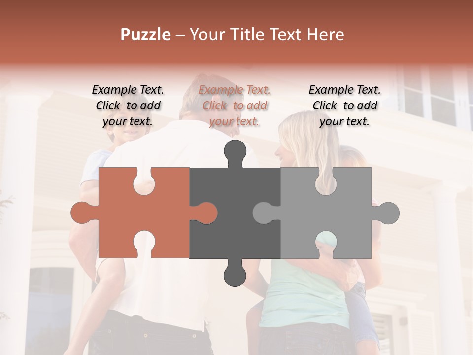 Smiling Happiness Real Estate PowerPoint Template