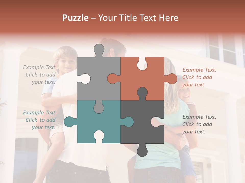 Smiling Happiness Real Estate PowerPoint Template