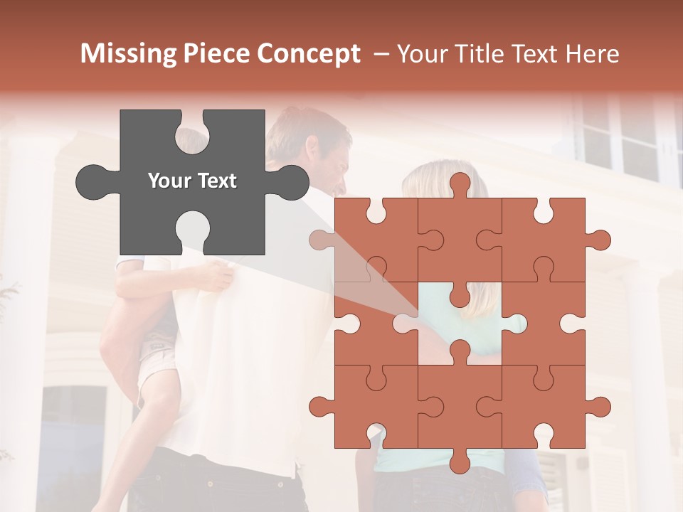 Smiling Happiness Real Estate PowerPoint Template