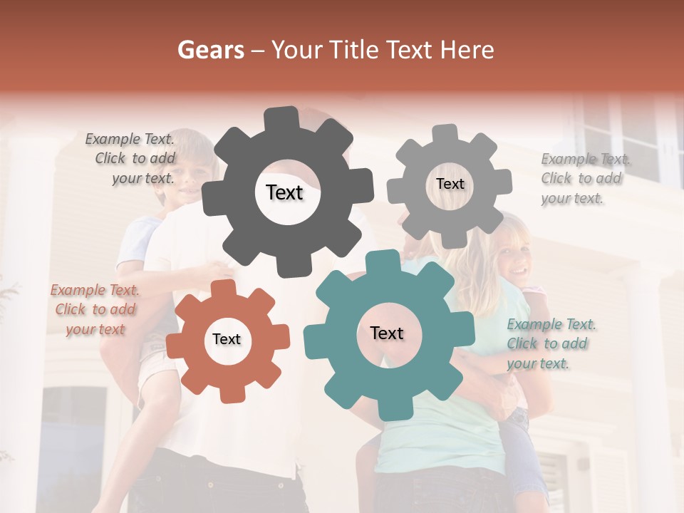 Smiling Happiness Real Estate PowerPoint Template