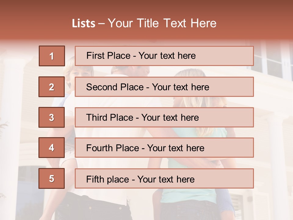 Smiling Happiness Real Estate PowerPoint Template