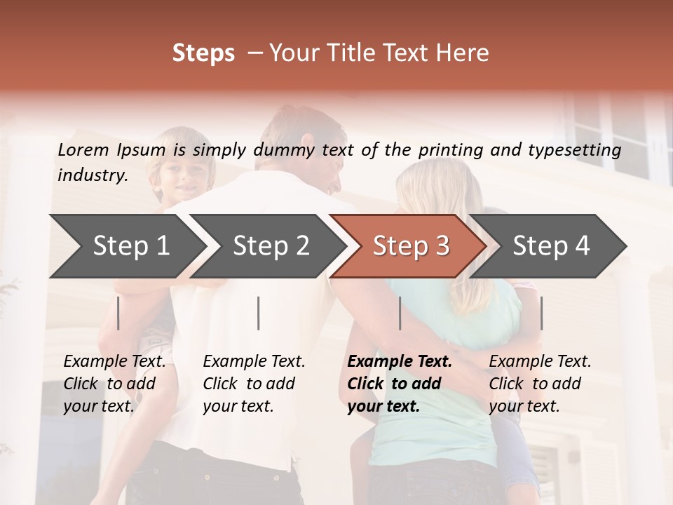 Smiling Happiness Real Estate PowerPoint Template