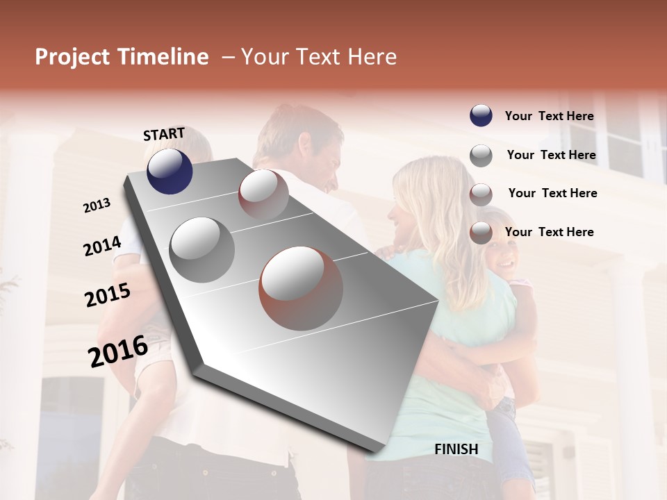 Smiling Happiness Real Estate PowerPoint Template