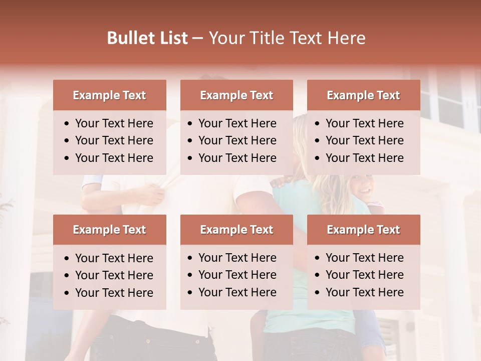Smiling Happiness Real Estate PowerPoint Template