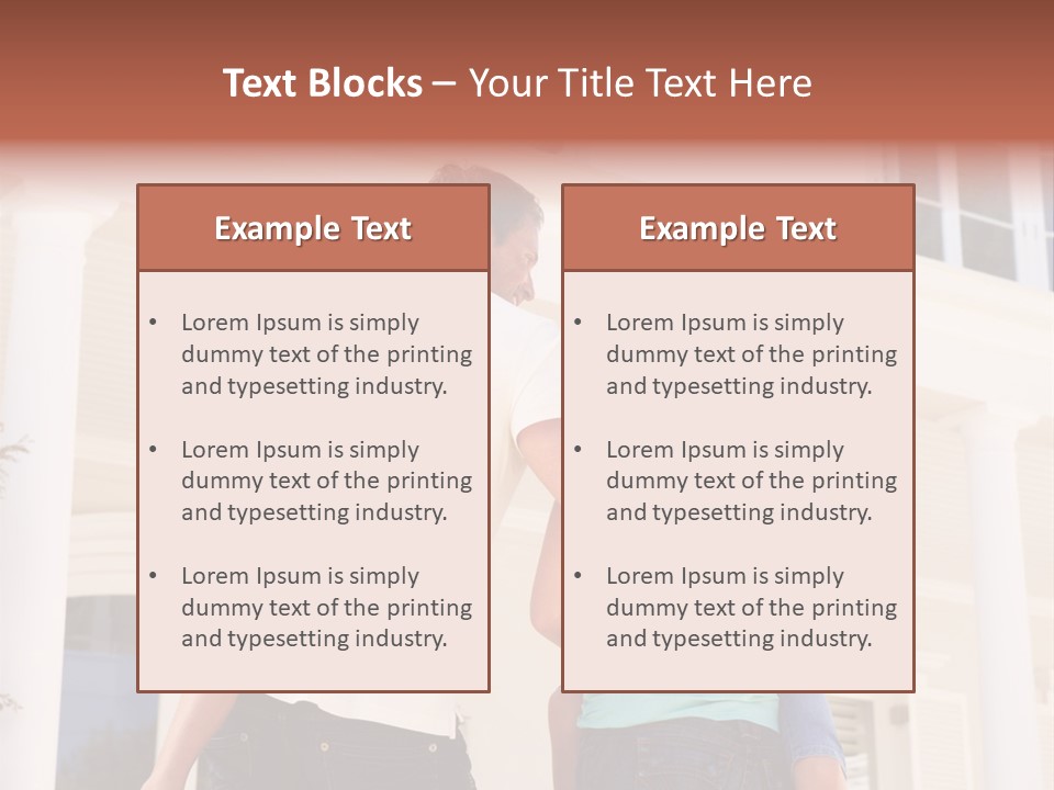 Smiling Happiness Real Estate PowerPoint Template