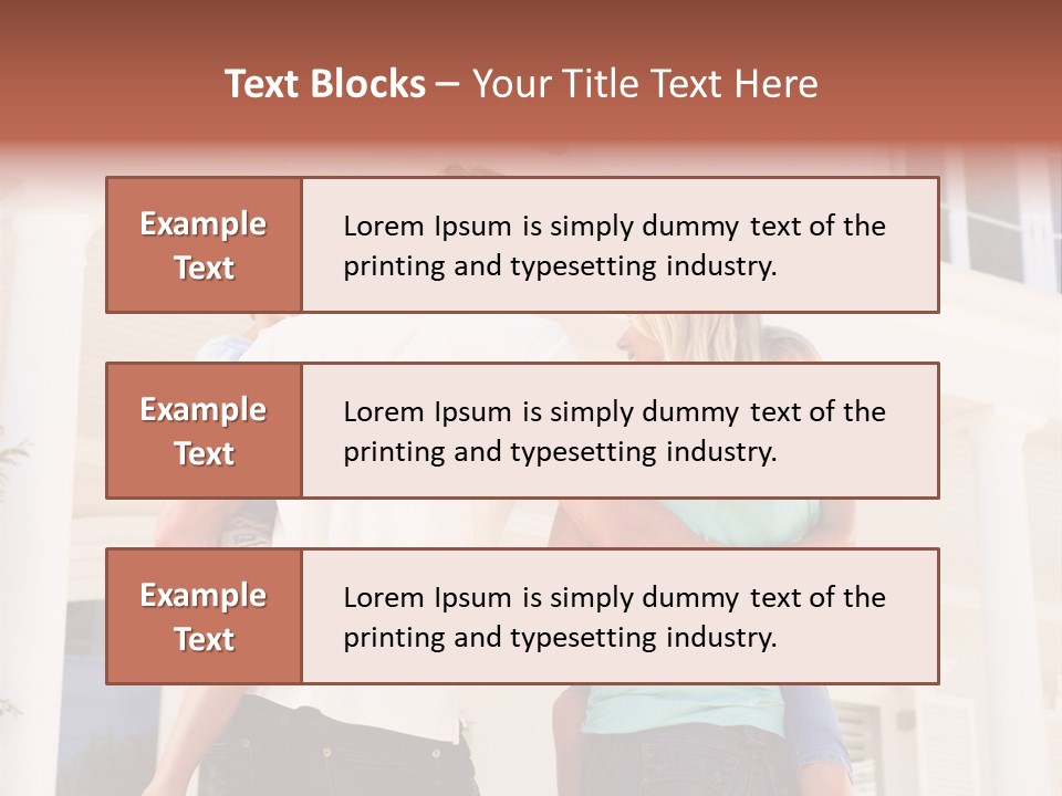 Smiling Happiness Real Estate PowerPoint Template