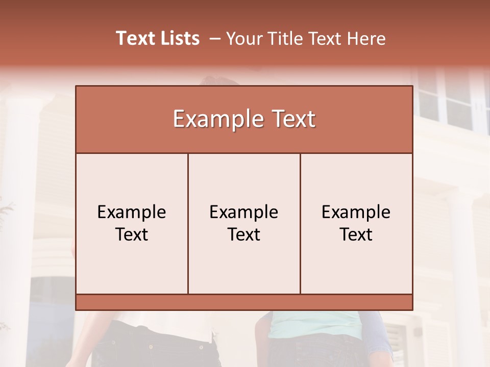 Smiling Happiness Real Estate PowerPoint Template