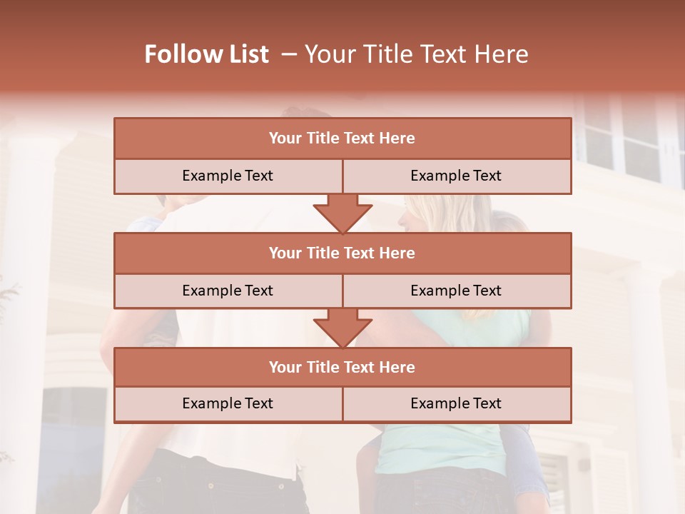 Smiling Happiness Real Estate PowerPoint Template