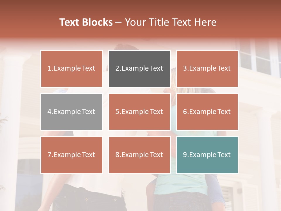 Smiling Happiness Real Estate PowerPoint Template