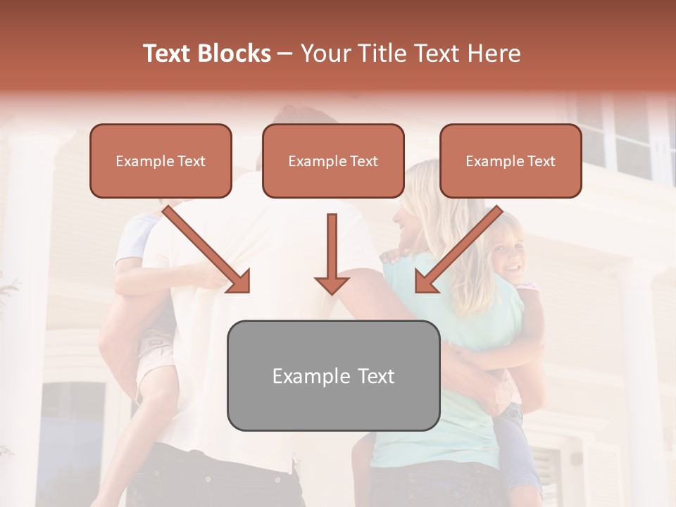 Smiling Happiness Real Estate PowerPoint Template