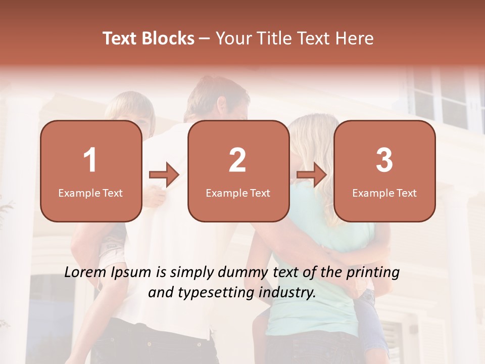 Smiling Happiness Real Estate PowerPoint Template
