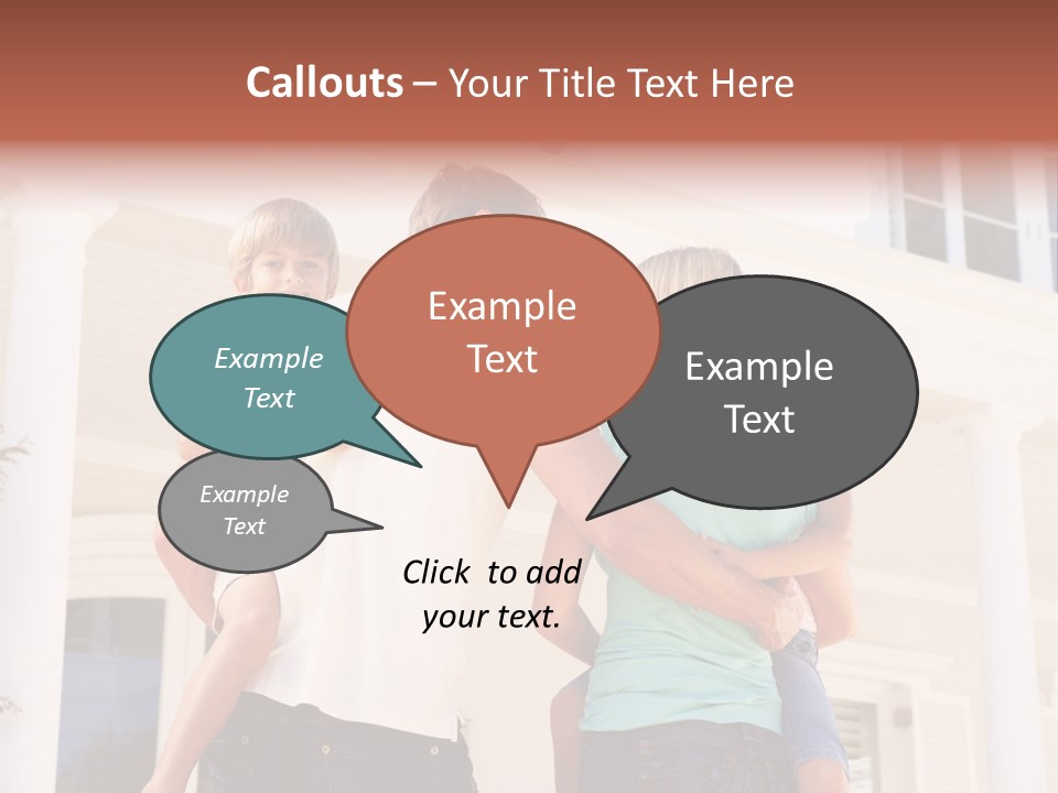 Smiling Happiness Real Estate PowerPoint Template