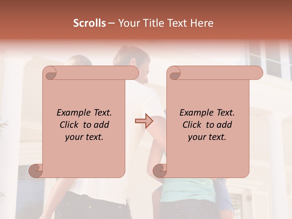 Smiling Happiness Real Estate PowerPoint Template
