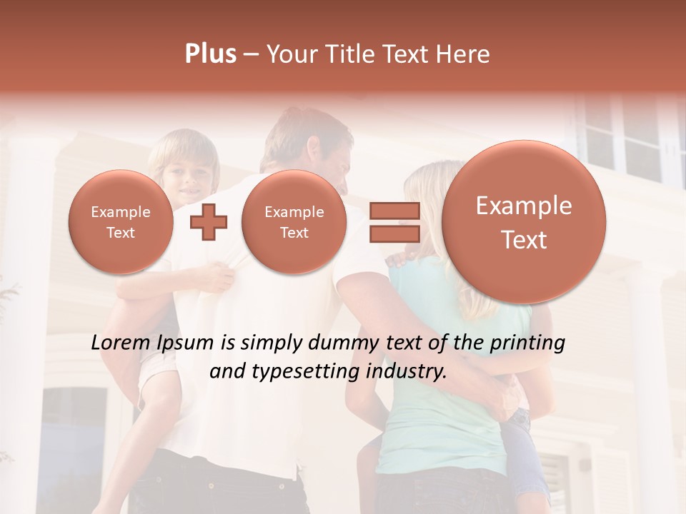 Smiling Happiness Real Estate PowerPoint Template