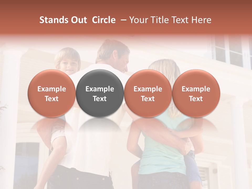 Smiling Happiness Real Estate PowerPoint Template