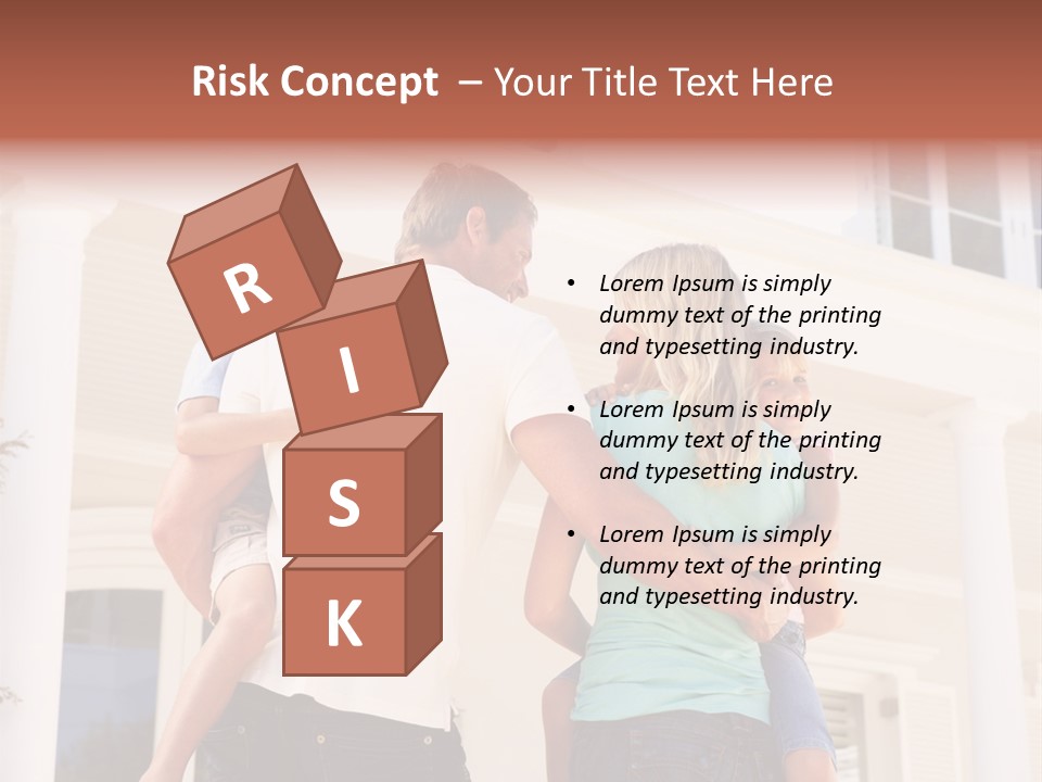 Smiling Happiness Real Estate PowerPoint Template