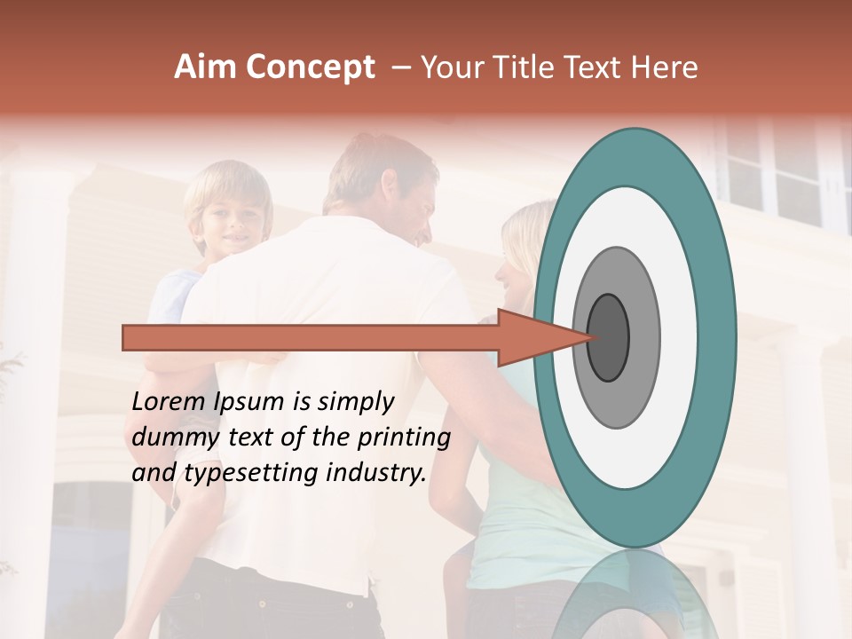 Smiling Happiness Real Estate PowerPoint Template