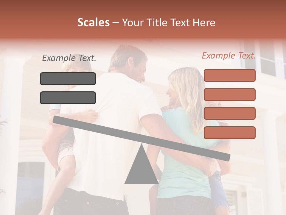 Smiling Happiness Real Estate PowerPoint Template