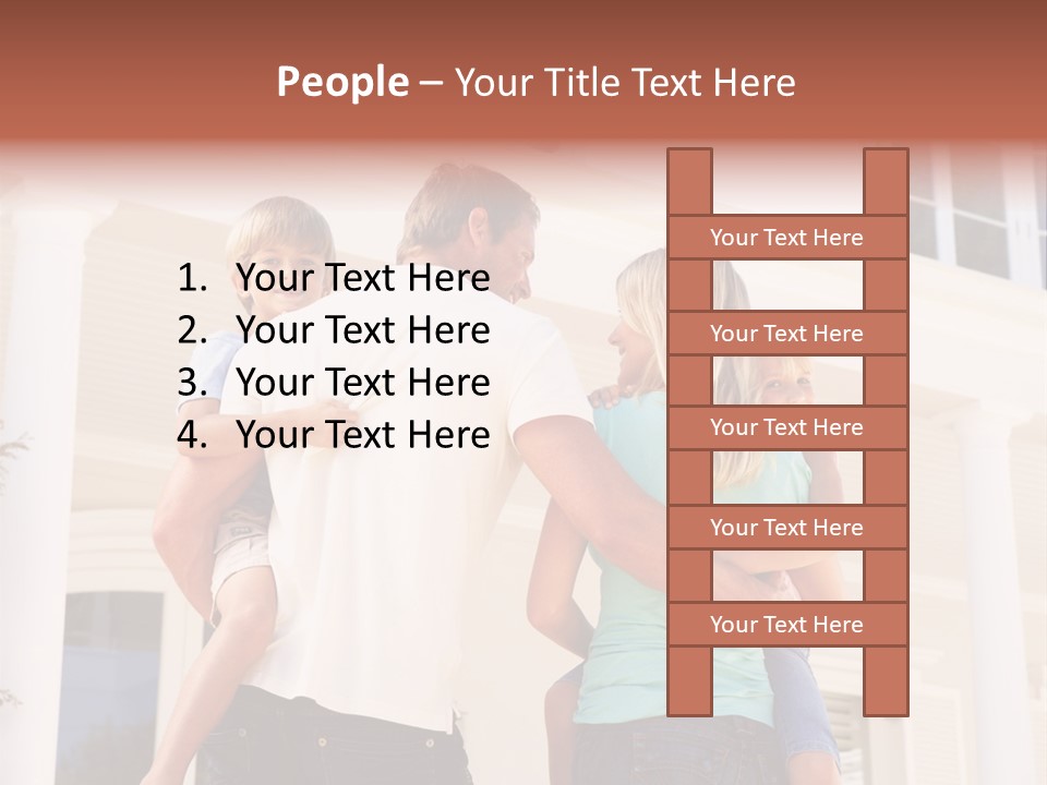 Smiling Happiness Real Estate PowerPoint Template