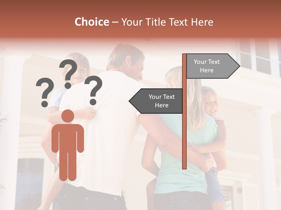 Smiling Happiness Real Estate PowerPoint Template