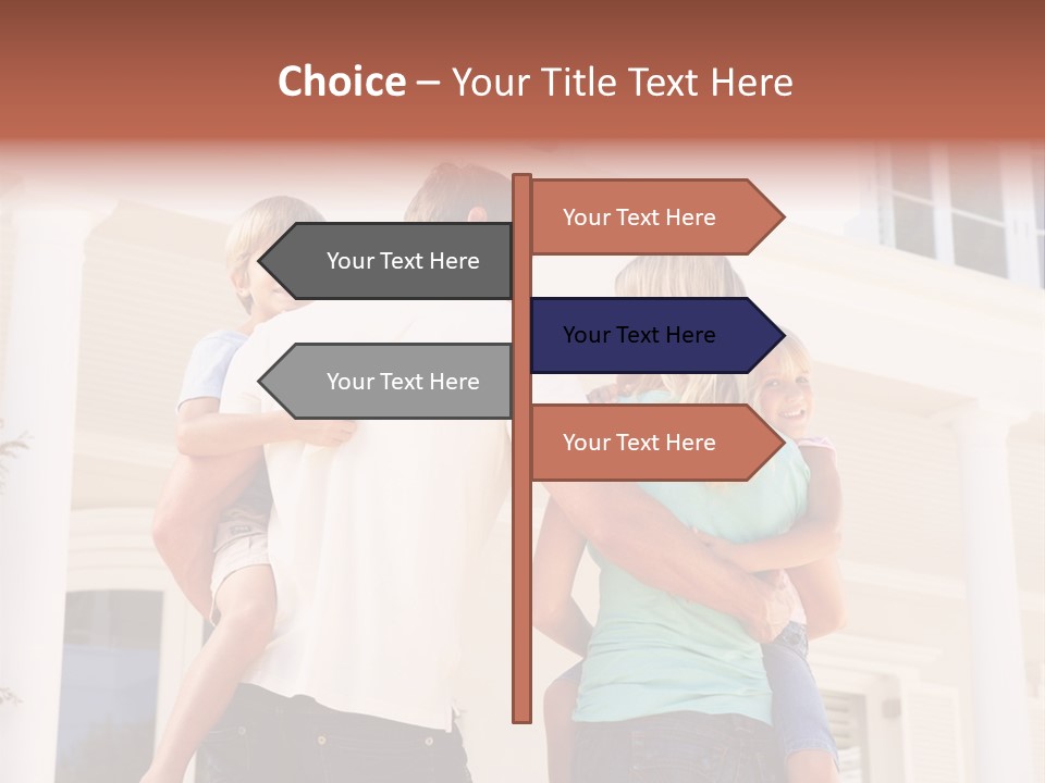 Smiling Happiness Real Estate PowerPoint Template
