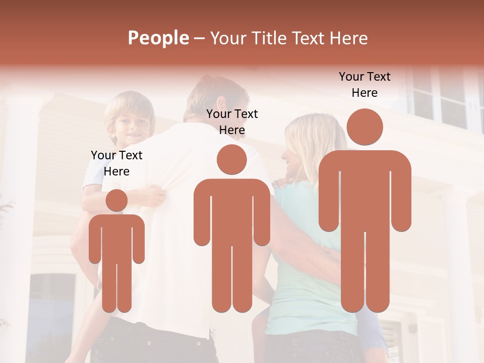 Smiling Happiness Real Estate PowerPoint Template