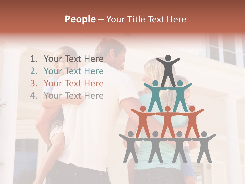 Smiling Happiness Real Estate PowerPoint Template